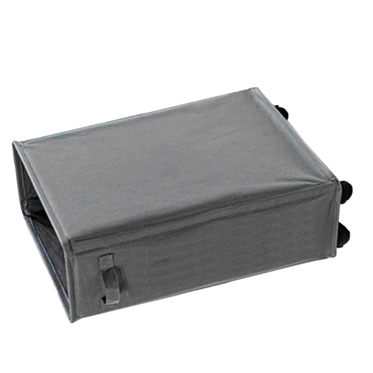 4 Roll Wheels Laundry Basket with Handles Oxford Cloth Storage Bin for Household Sundries Dark Gray