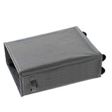 4 Roll Wheels Laundry Basket with Handles Oxford Cloth Storage Bin for Household Sundries Dark Gray