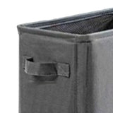 4 Roll Wheels Laundry Basket with Handles Oxford Cloth Storage Bin for Household Sundries Dark Gray