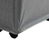 4 Roll Wheels Laundry Basket with Handles Oxford Cloth Storage Bin for Household Sundries Dark Gray