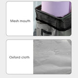 4 Roll Wheels Laundry Basket with Handles Oxford Cloth Storage Bin for Household Sundries Dark Gray