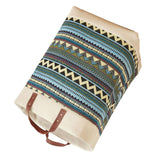 Laundry Basket Grocery Bag Jute Large Capacity Dirty Clothes Storage Basket Bucket for Home Colorful - Top-Down View