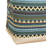 Laundry Basket Grocery Bag Jute Large Capacity Dirty Clothes Storage Basket Bucket for Home Colorful - Close-Up Angle