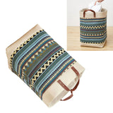 Laundry Basket Grocery Bag Jute Large Capacity Dirty Clothes Storage Basket Bucket for Home Colorful - Extra Image