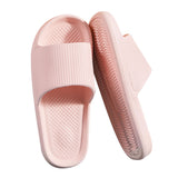 Bathroom Slippers Anti Slip Soft Thick Sole Integrated Light Weight Home Slippers Pink 40 41 (25cm/9.8in)
