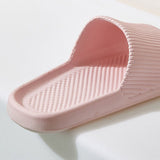 Bathroom Slippers Anti Slip Soft Thick Sole Integrated Light Weight Home Slippers Pink 40 41 (25cm/9.8in) - Extra Image
