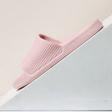 Bathroom Slippers Anti Slip Soft Thick Sole Integrated Light Weight Home Slippers Pink 40 41 (25cm/9.8in)