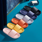 Bathroom Slippers Anti Slip Soft Thick Sole Integrated Light Weight Home Slippers Pink 40 41 (25cm/9.8in) - Extra Image