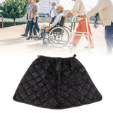 Wheelchair Blanket Warmer Polyester Fiber Soft Warm Reusable Windproof Wheelchair Warmer for Old People