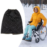 Wheelchair Blanket Warmer Polyester Fiber Soft Warm Reusable Windproof Wheelchair Warmer for Old People