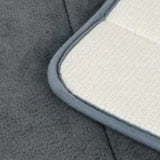 Bathroom Mat Water Absorbent Skid Resistance Thickened Soft Floor Rug Mat for Bathroom Kitchen Bedroom Light Gray 40x60CM