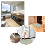 Bathroom Mat Water Absorbent Skid Resistance Thickened Soft Floor Rug Mat for Bathroom Kitchen Bedroom Light Gray 40x60CM