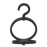 3Pcs Hanging Wig Stand Space Saving Portable Plastic Wig Display Hanger for Home Travel Black - Extra Image