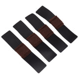 Arched Felt Furniture Pads with Hook Loop Fasteners Sled Base Floor Saver Arched Chair Felt Footpad Mats - 45-Degree Angle