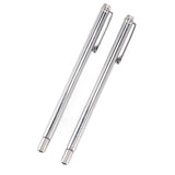 2PCS Telescopic Test Rod with Pen Clip Stainless Steel Detection Stick for Picking Metal Parts