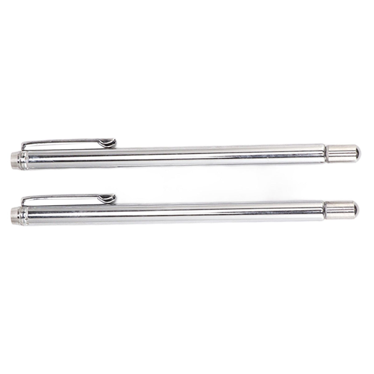 2PCS Telescopic Test Rod with Pen Clip Stainless Steel Detection Stick for Picking Metal Parts