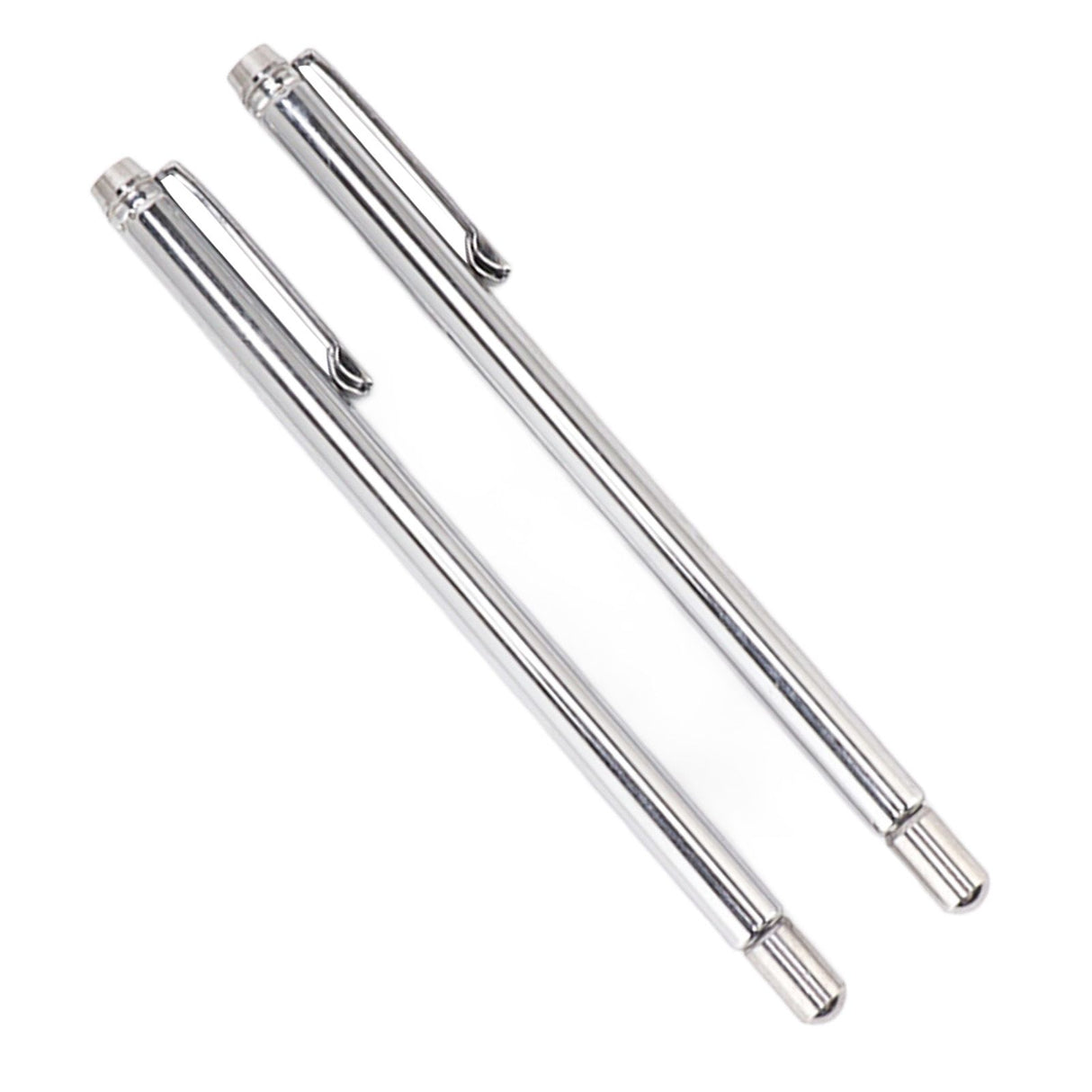 2PCS Telescopic Test Rod with Pen Clip Stainless Steel Detection Stick for Picking Metal Parts
