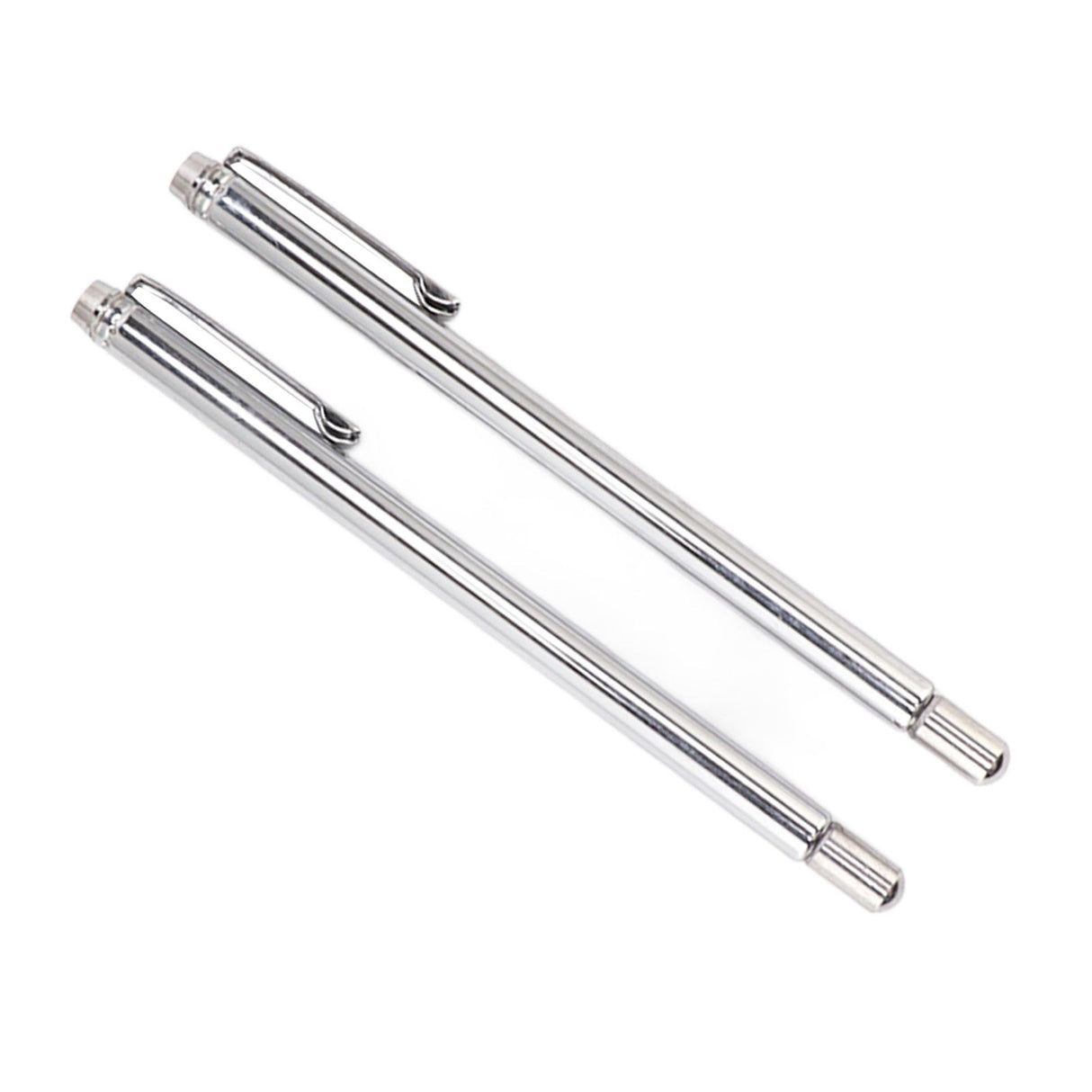 2PCS Telescopic Test Rod with Pen Clip Stainless Steel Detection Stick for Picking Metal Parts