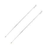 2PCS Telescopic Test Rod with Pen Clip Stainless Steel Detection Stick for Picking Metal Parts