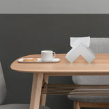 Nordic Style Plastic Tissue Box Holder Personality Simplicity Tissue Storage Box for Restaurant Living Room Desktop White