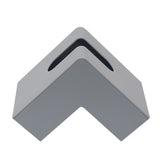 Nordic Style Plastic Tissue Box Holder Personality Simplicity Tissue Storage Box for Restaurant Living Room Desktop Gray