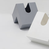 Nordic Style Plastic Tissue Box Holder Personality Simplicity Tissue Storage Box for Restaurant Living Room Desktop Gray
