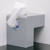 Nordic Style Plastic Tissue Box Holder Personality Simplicity Tissue Storage Box for Restaurant Living Room Desktop Gray