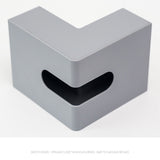 Nordic Style Plastic Tissue Box Holder Personality Simplicity Tissue Storage Box for Restaurant Living Room Desktop Gray - Extra Image
