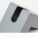 Nordic Style Plastic Tissue Box Holder Personality Simplicity Tissue Storage Box for Restaurant Living Room Desktop Gray - Extra Image