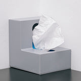 Nordic Style Plastic Tissue Box Holder Personality Simplicity Tissue Storage Box for Restaurant Living Room Desktop Gray