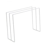 Kitchen Countertop Dishcloth Drying Rack Iron Dishcloth Towel Holder Free Standing Dish Rag Storage Hanger White - Front View