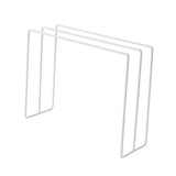 Kitchen Countertop Dishcloth Drying Rack Iron Dishcloth Towel Holder Free Standing Dish Rag Storage Hanger White - Top-Down View