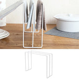 Kitchen Countertop Dishcloth Drying Rack Iron Dishcloth Towel Holder Free Standing Dish Rag Storage Hanger White - Extra Image