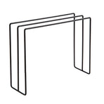 Kitchen Countertop Dishcloth Drying Rack Iron Dishcloth Towel Holder Free Standing Dish Rag Storage Hanger Black
