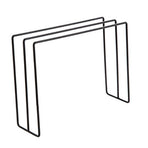 Kitchen Countertop Dishcloth Drying Rack Iron Dishcloth Towel Holder Free Standing Dish Rag Storage Hanger Black