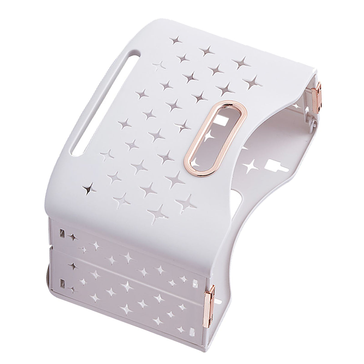 Collapsible Laundry Basket Portable Foldable Laundry Hamper Clothes Storage Organizer Basket for Home Hotel Rose Gold Single Basket