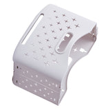 Collapsible Laundry Basket Portable Foldable Laundry Hamper Clothes Storage Organizer Basket for Home Hotel Ivory White Single Basket - Top-Down View