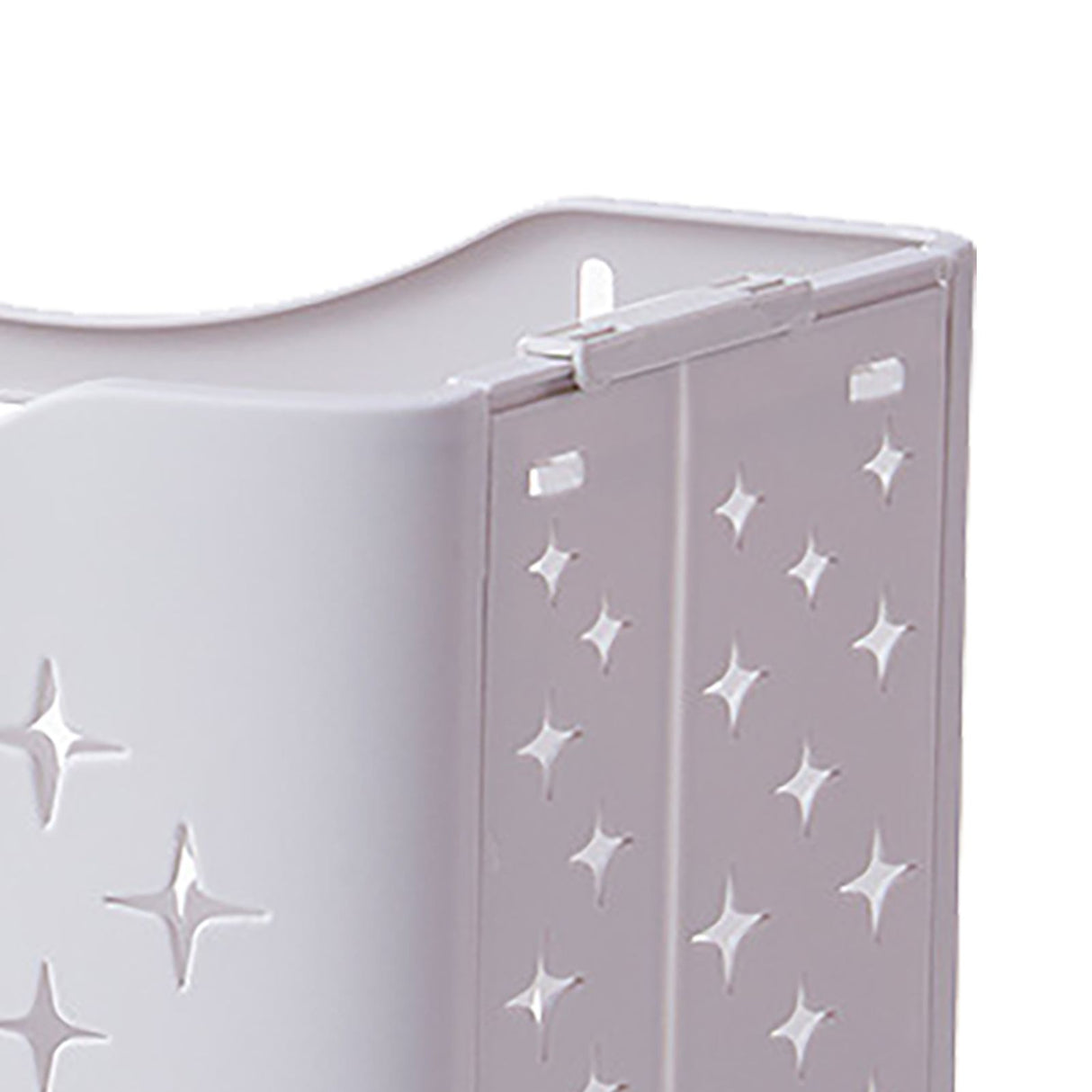 Collapsible Laundry Basket Portable Foldable Laundry Hamper Clothes Storage Organizer Basket for Home Hotel Ivory White Single Basket
