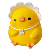 Kids Piggy Bank Cute Cartoon Money Coin Bank Anti Fall Vinyl Resin Money Bank for Boys Girls Yellow Duck