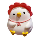 Kids Piggy Bank Cute Cartoon Money Coin Bank Anti Fall Vinyl Resin Money Bank for Boys Girls Pink Duck