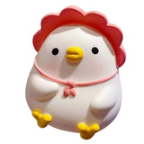 Kids Piggy Bank Cute Cartoon Money Coin Bank Anti Fall Vinyl Resin Money Bank for Boys Girls Pink Duck