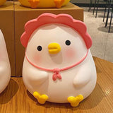 Kids Piggy Bank Cute Cartoon Money Coin Bank Anti Fall Vinyl Resin Money Bank for Boys Girls Pink Duck