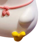Kids Piggy Bank Cute Cartoon Money Coin Bank Anti Fall Vinyl Resin Money Bank for Boys Girls Pink Duck