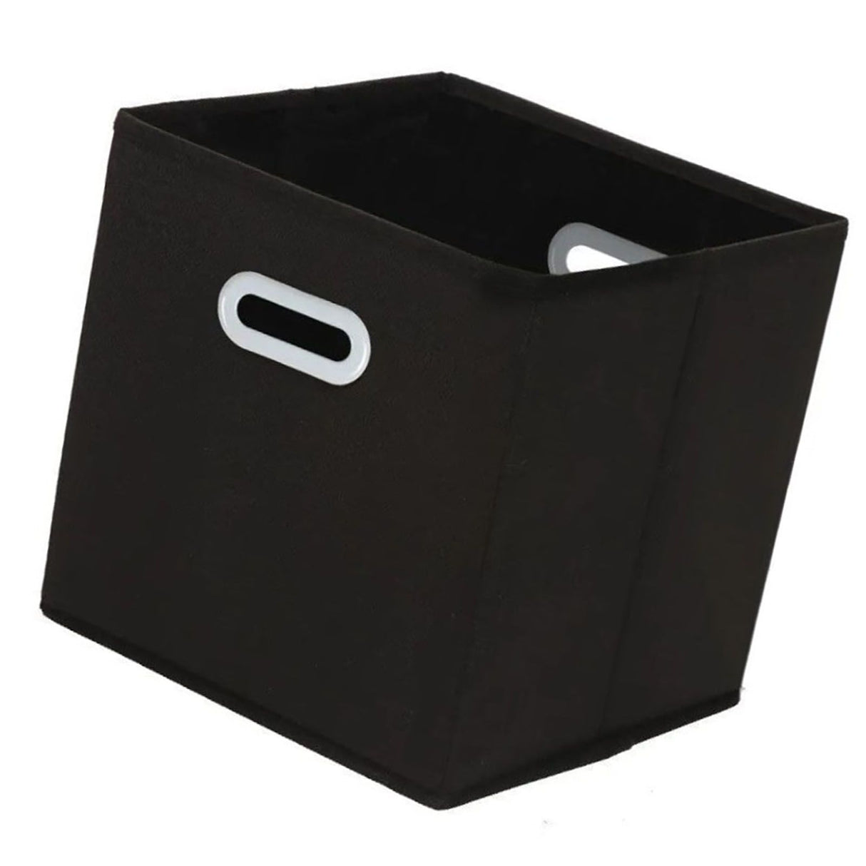 Fabric Cube Organizer Black Dual Handles Foldable Storage Bins Baskets for Home Bedroom Toy Clothing Organize