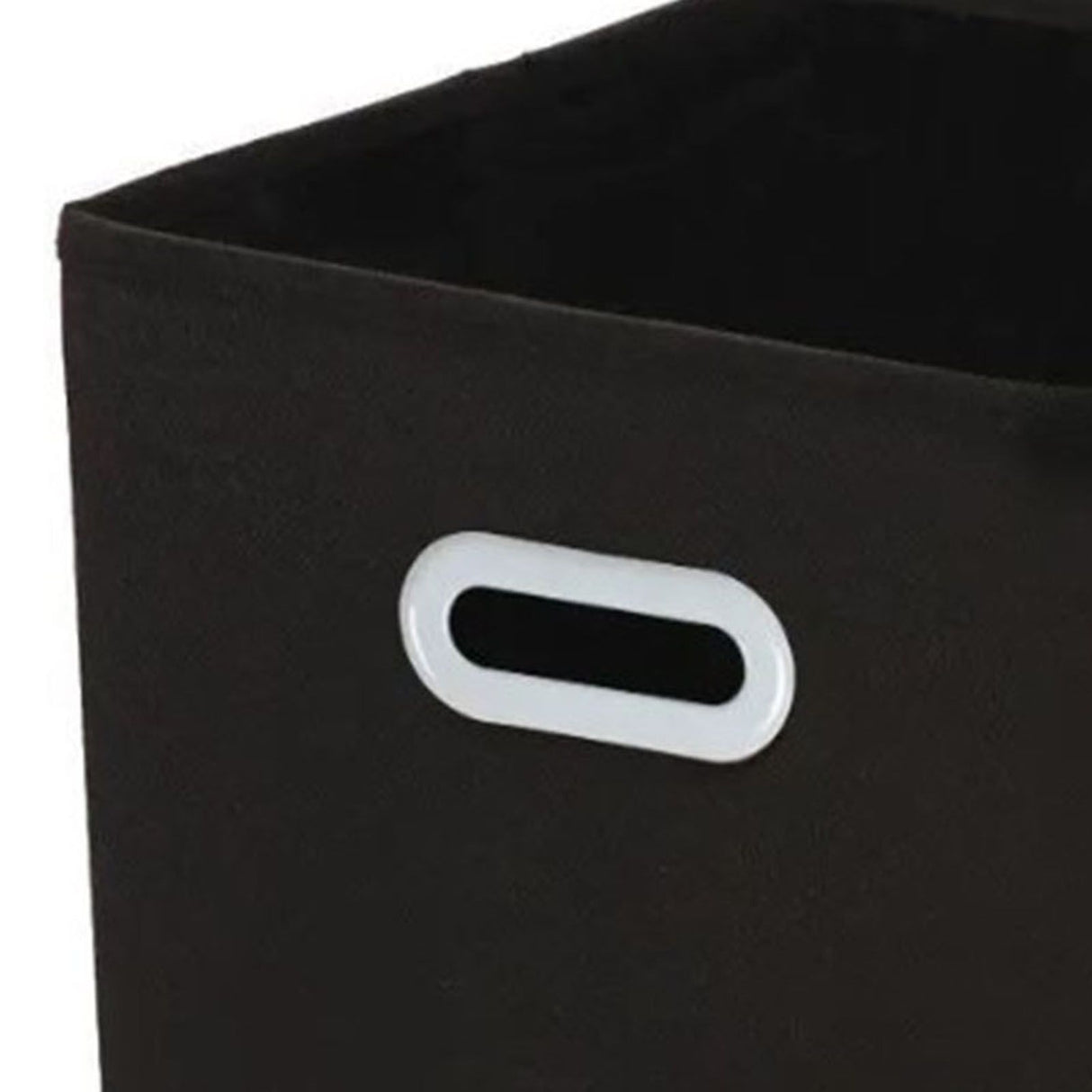 Fabric Cube Organizer Black Dual Handles Foldable Storage Bins Baskets for Home Bedroom Toy Clothing Organize