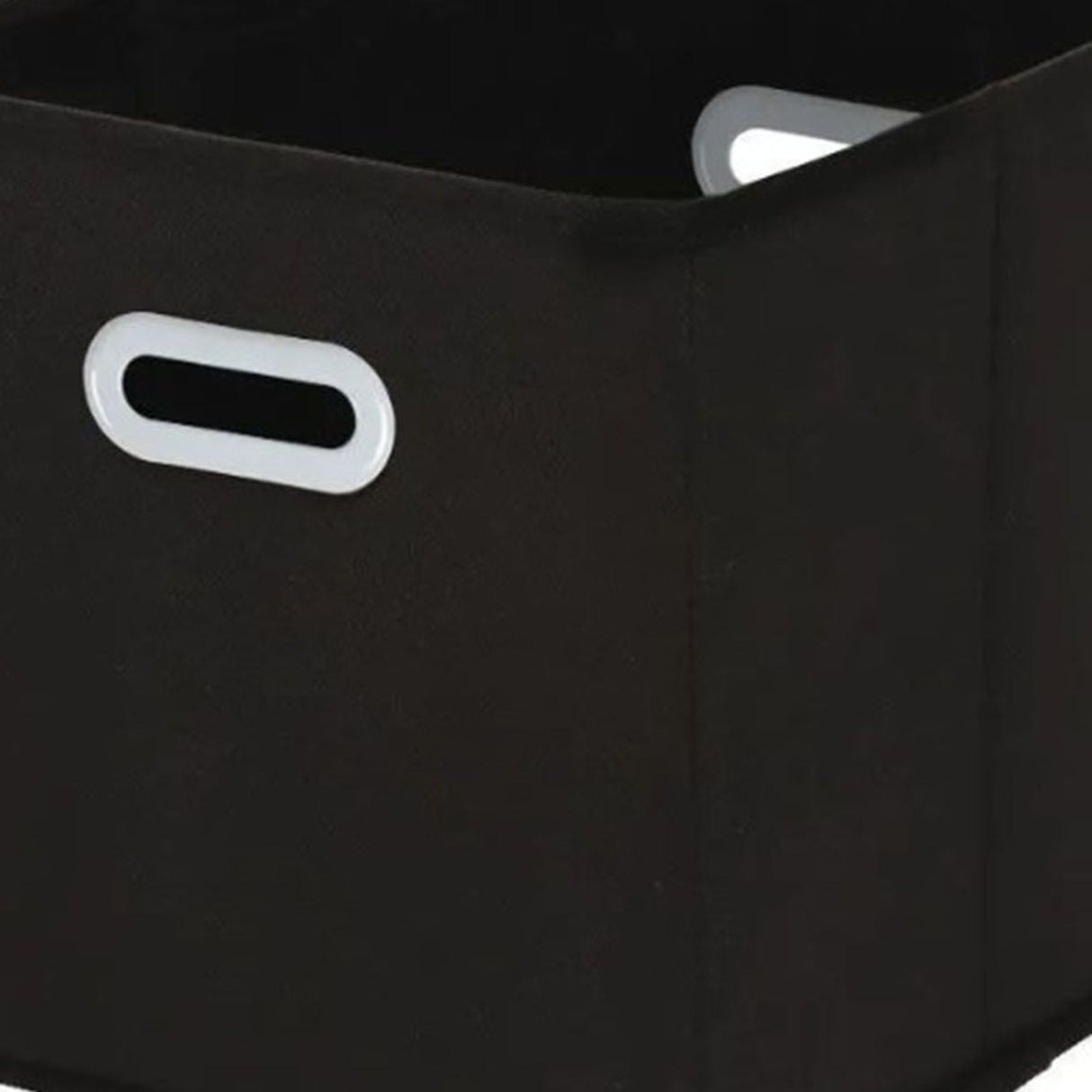 Fabric Cube Organizer Black Dual Handles Foldable Storage Bins Baskets for Home Bedroom Toy Clothing Organize