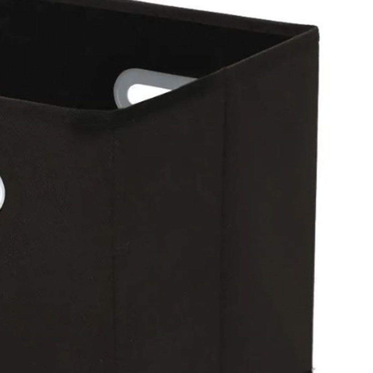 Fabric Cube Organizer Black Dual Handles Foldable Storage Bins Baskets for Home Bedroom Toy Clothing Organize