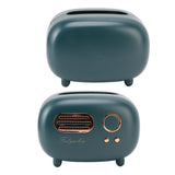 Retro Radio Shape Tissue Cover Box Vintage Radio Tissue Box for Bathroom Living Room Bedroom Nightstand Desk Table Green - Extra Image