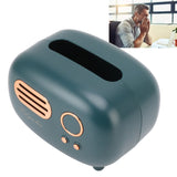 Retro Radio Shape Tissue Cover Box Vintage Radio Tissue Box for Bathroom Living Room Bedroom Nightstand Desk Table Green