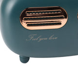 Retro Radio Shape Tissue Cover Box Vintage Radio Tissue Box for Bathroom Living Room Bedroom Nightstand Desk Table Green